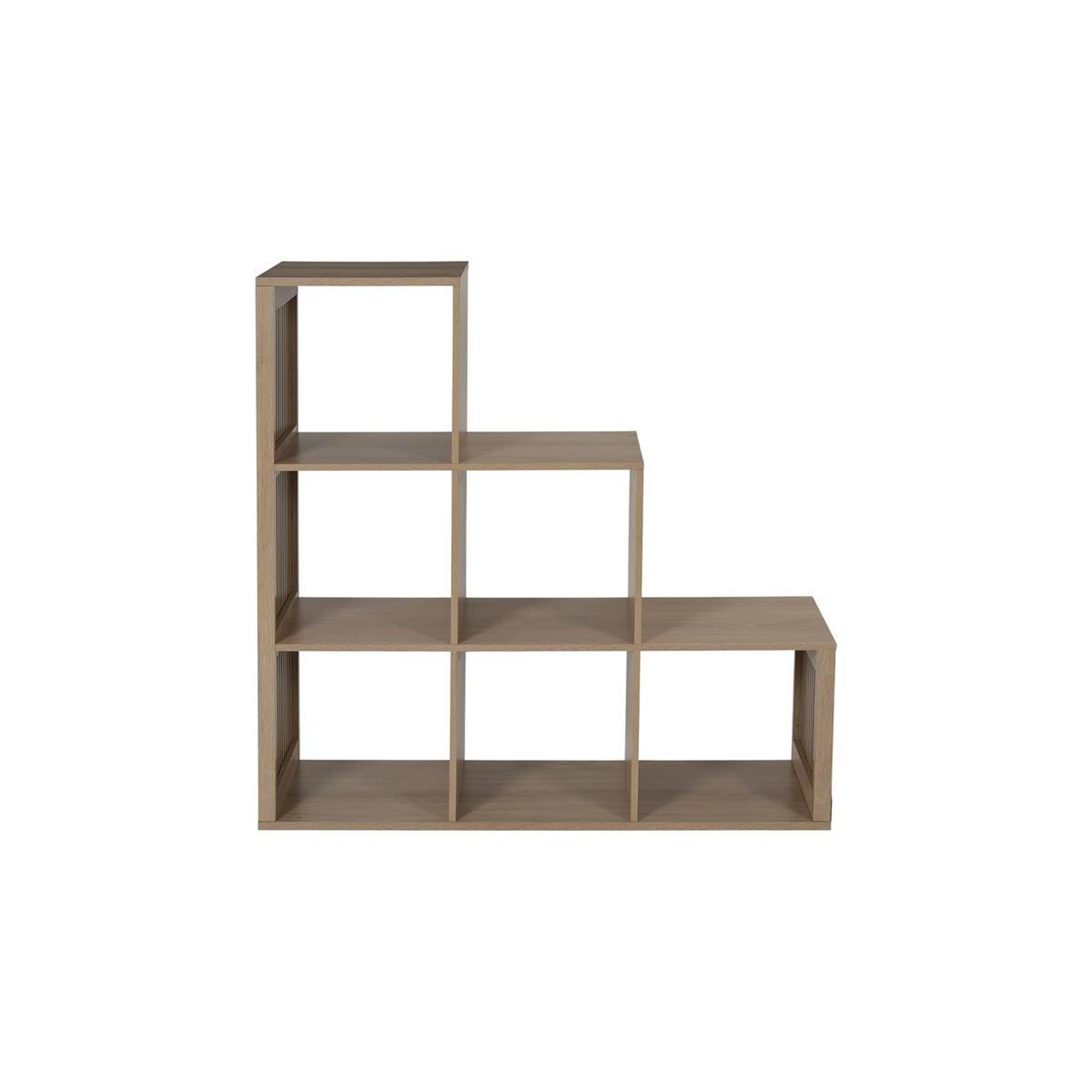 Voir la diapositive 2 : The Home Deco Factory Étagère escalier 6 cases  klaus  102cm marron
