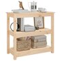 Voir la diapositive 4 : VIDAXL Table console 80x40x74 cm Bois massif de pin