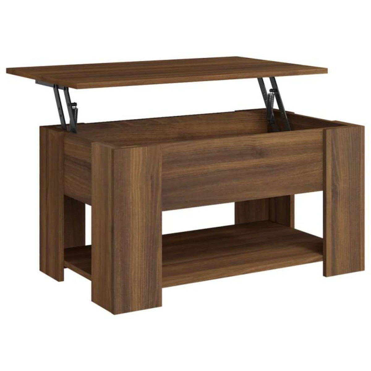 VIDAXL Table basse Chêne marron 79x49x41 cm Bois d ingénierie