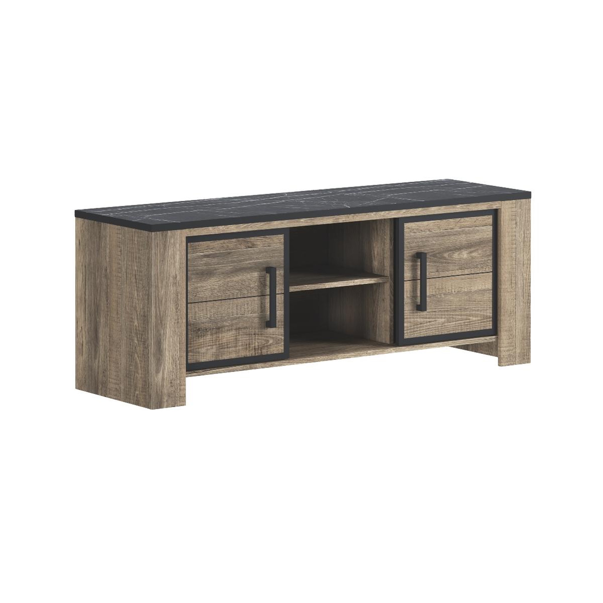 JLC KREATION Meuble tv moderne en bois style industriel olive
