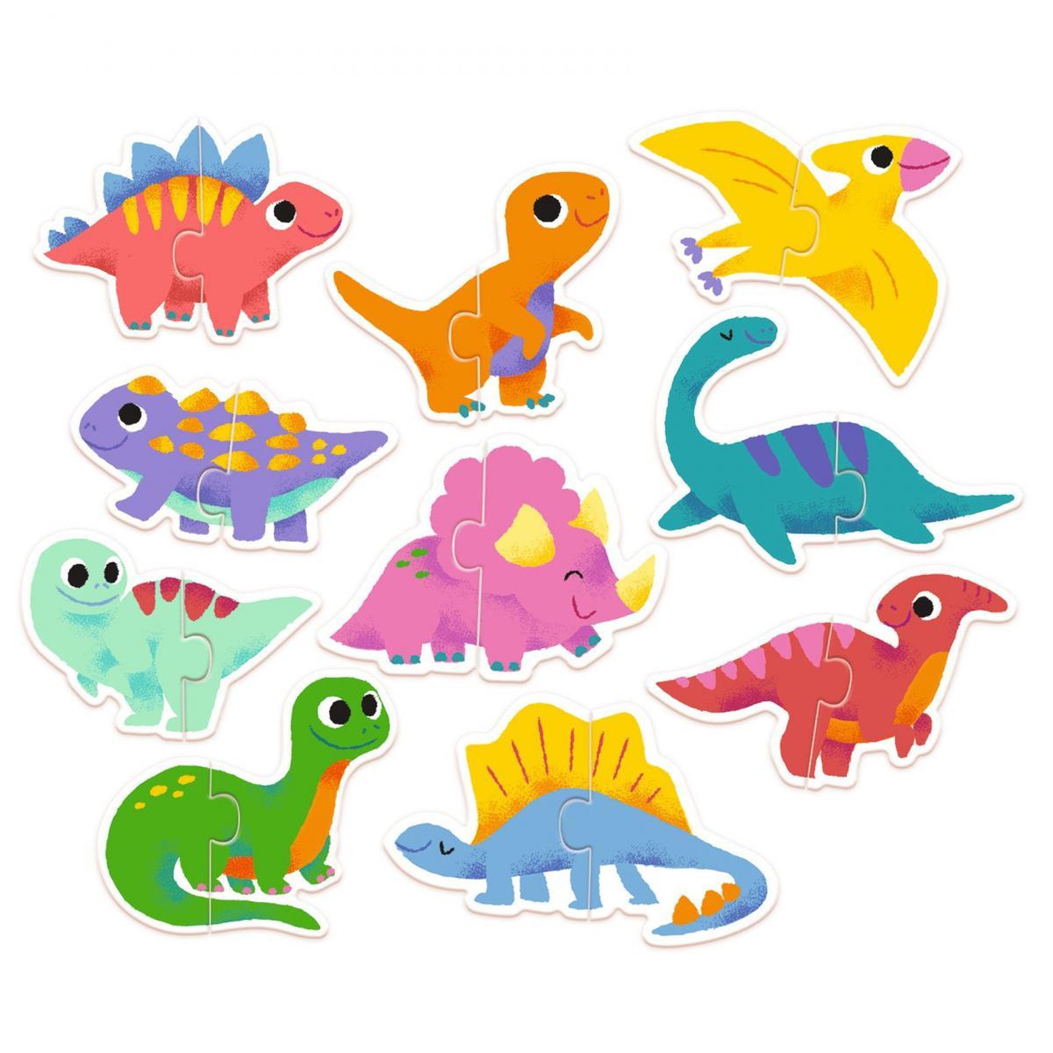 Voir la diapositive 2 : Djeco DJ08263 puzzle duo dino