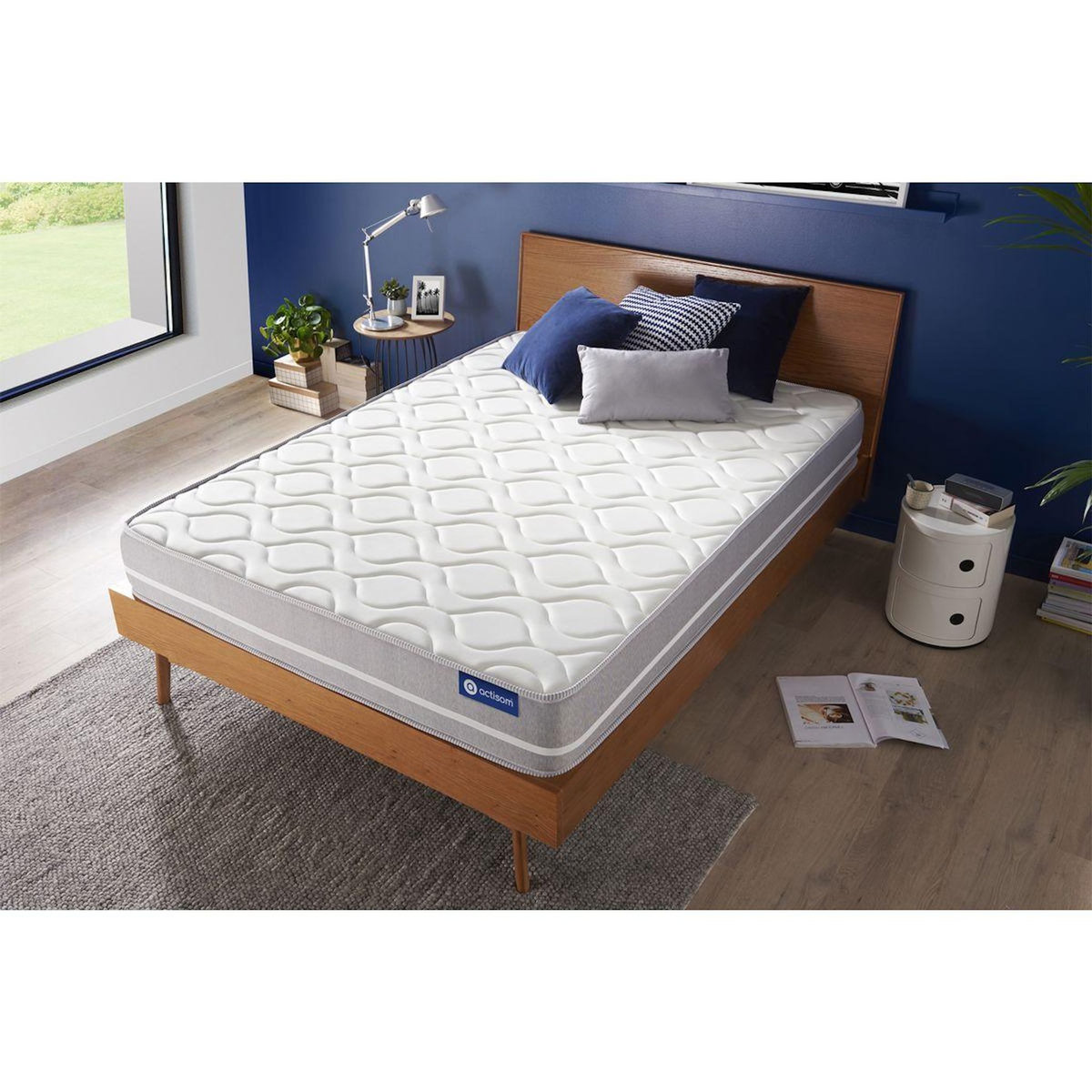 ACTISOM Matelas Ressorts ensachés ACTIFLEX TOUCH 140x190 3zones de confort