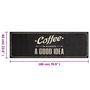 Voir la diapositive 6 : VIDAXL Tapis de cuisine lavable texte Coffee 60x180 cm velours