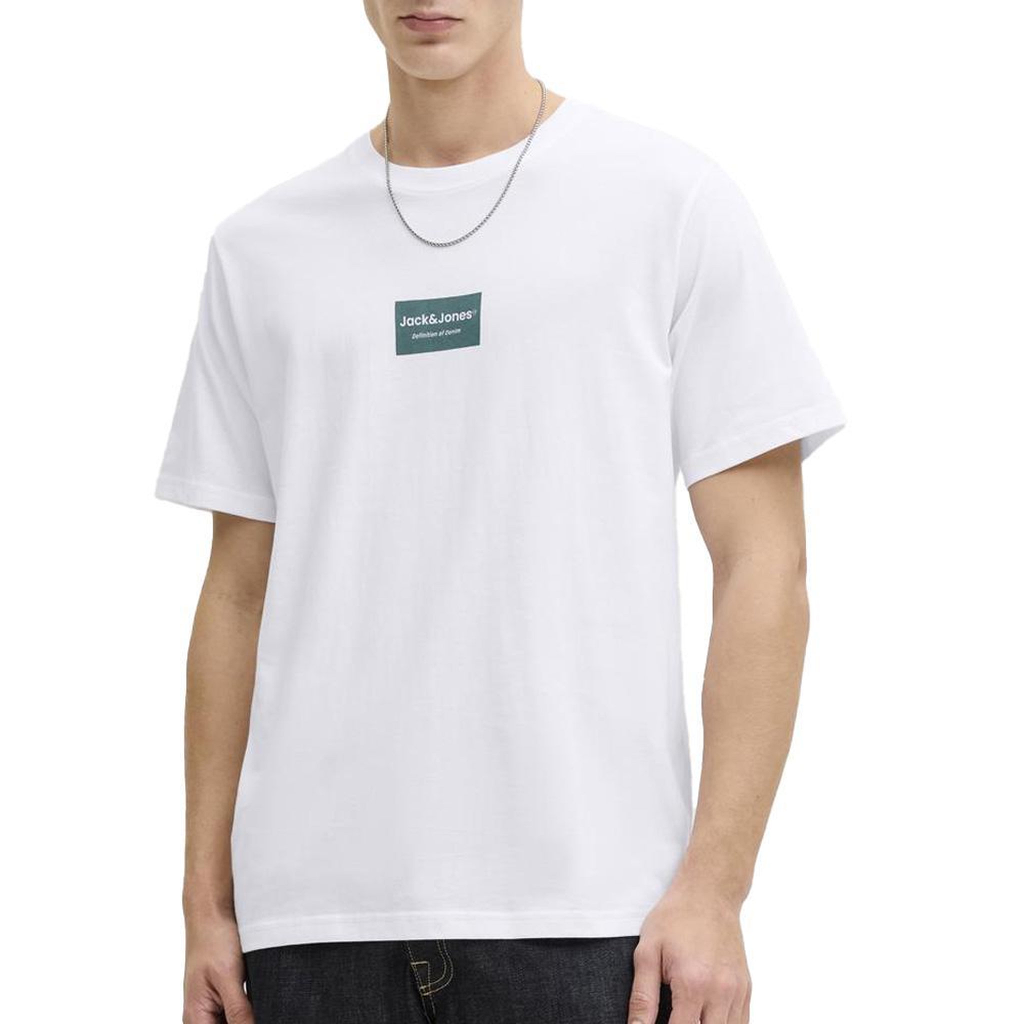 Voir la diapositive 1 : Jack & Jones T-Shirt Blanc Homme Jack & Jones Jjfrank