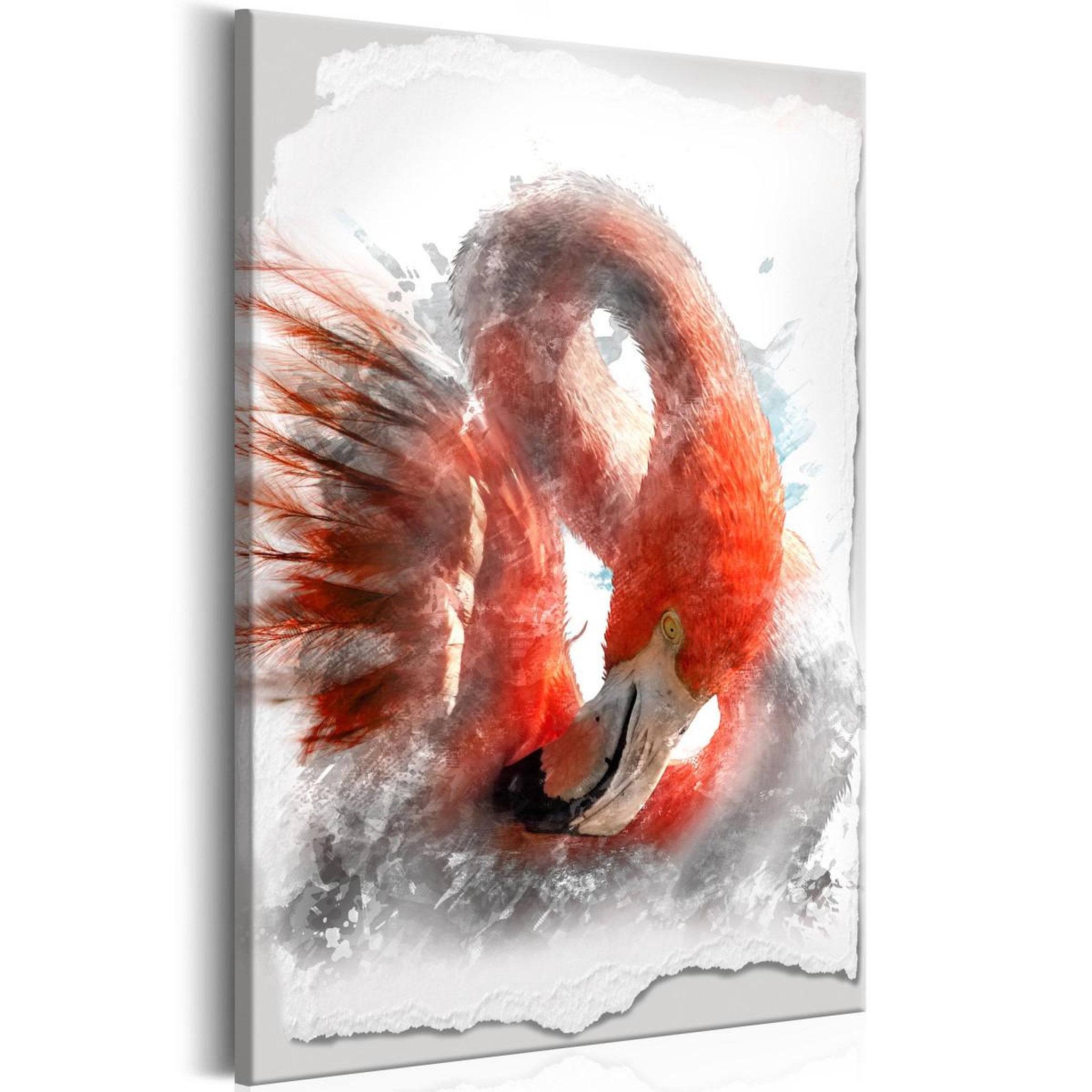 Paris Prix Tableau imprimé  red flamingo. Coloris disponibles : Multicolore