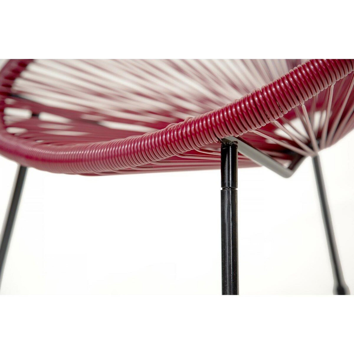 Habitat et Jardin Lot de 2 fauteuils de jardin  Ania  - Rouge vin