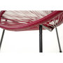 Voir la diapositive 4 : Habitat et Jardin Lot de 2 fauteuils de jardin  Ania  - Rouge vin