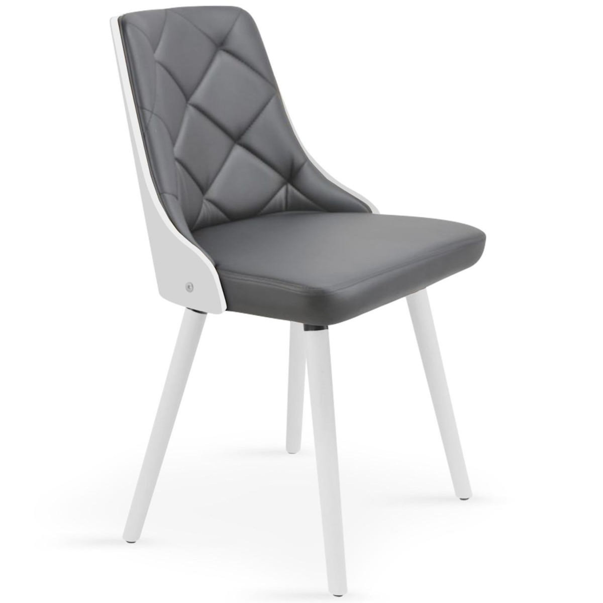 Paris Prix Lot de 2 Chaises Scandinave  Cargo  79cm Gris & Blanc