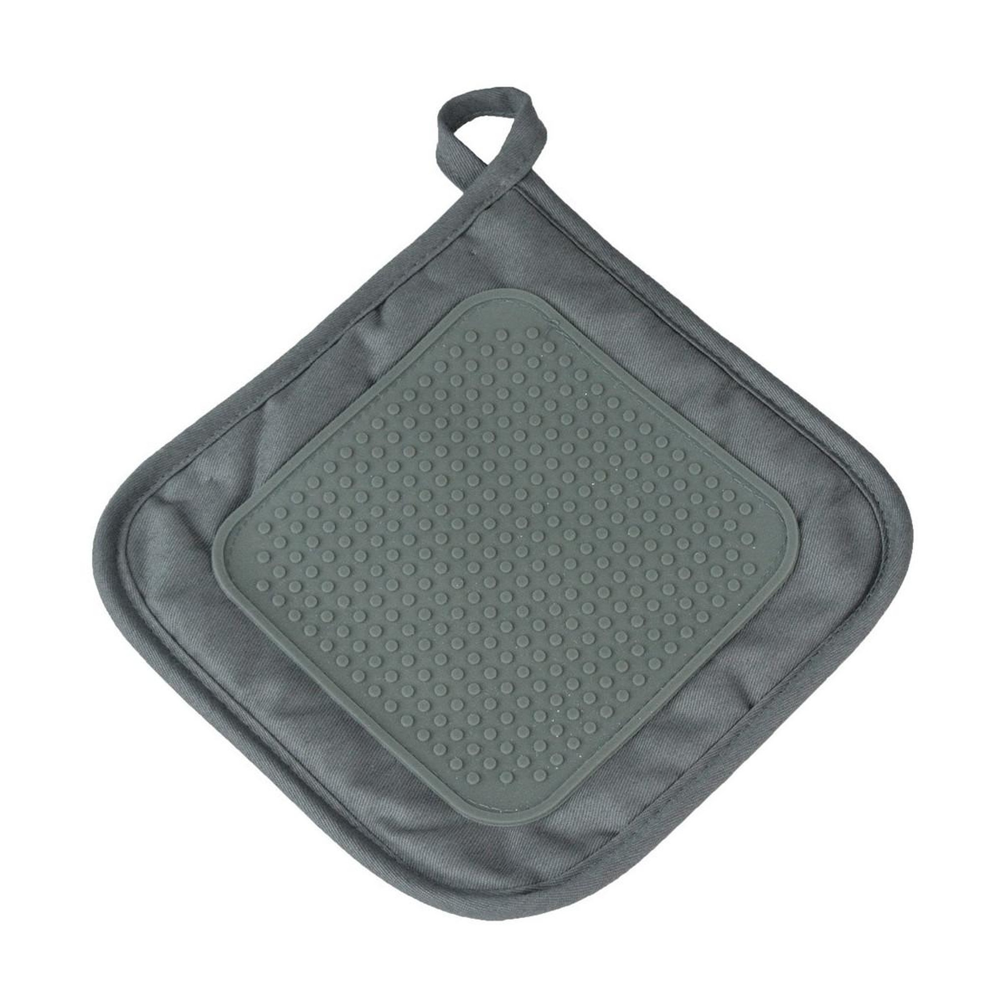 Douceur d'Intérieur Manique de cuisine en silicone  cuistot  19cm anthracite