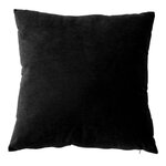 Paris Prix Coussin Déco en Velours  Câlin  40x40cm Noir