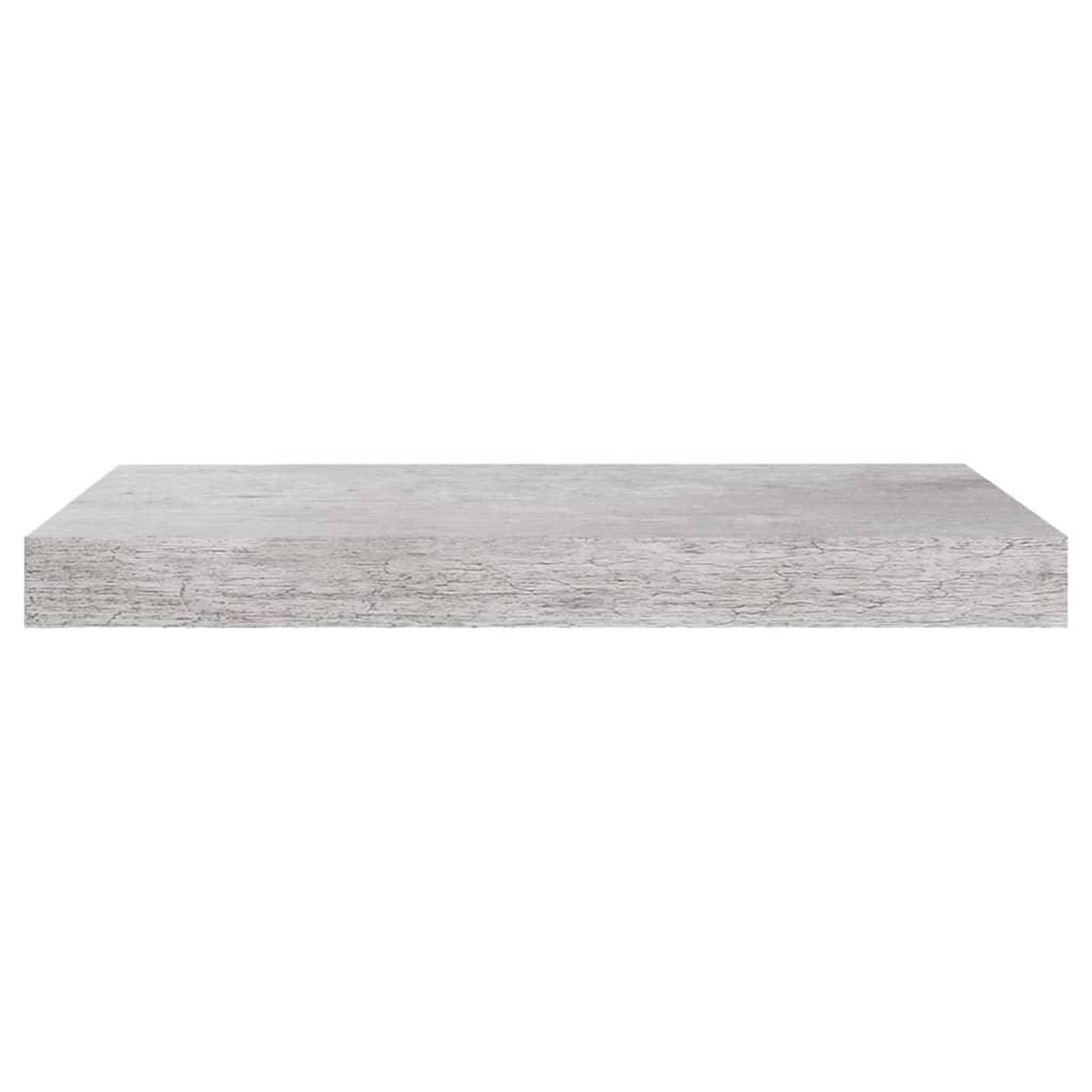 Voir la diapositive 5 : VIDAXL Etageres murales flottantes 2 pcs gris beton 50x23x3,8 cm MDF