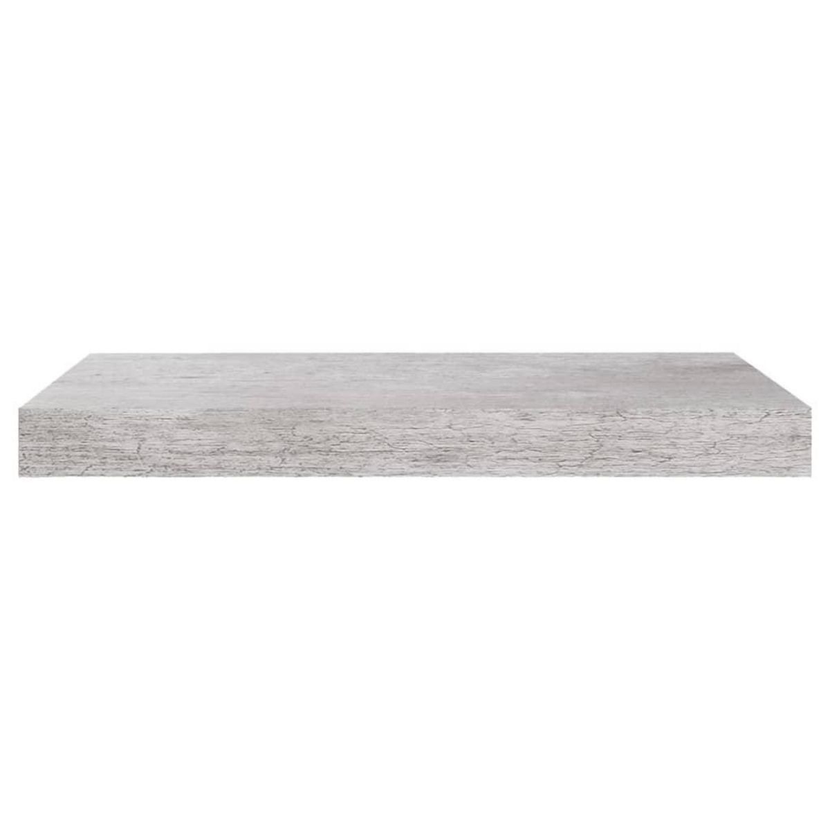 VIDAXL Etageres murales flottantes 2 pcs gris beton 50x23x3,8 cm MDF