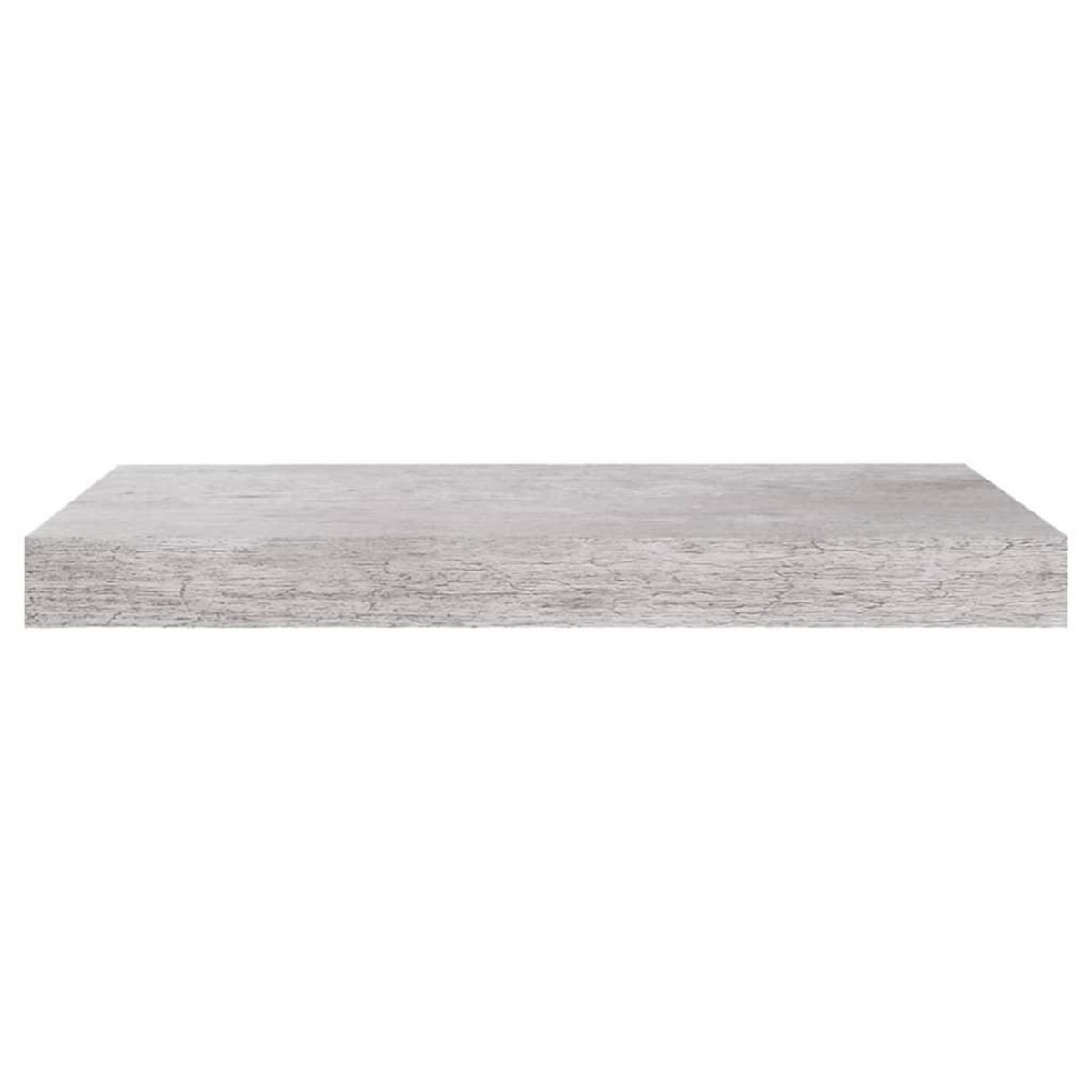 VIDAXL Etageres murales flottantes 2 pcs gris beton 50x23x3,8 cm MDF