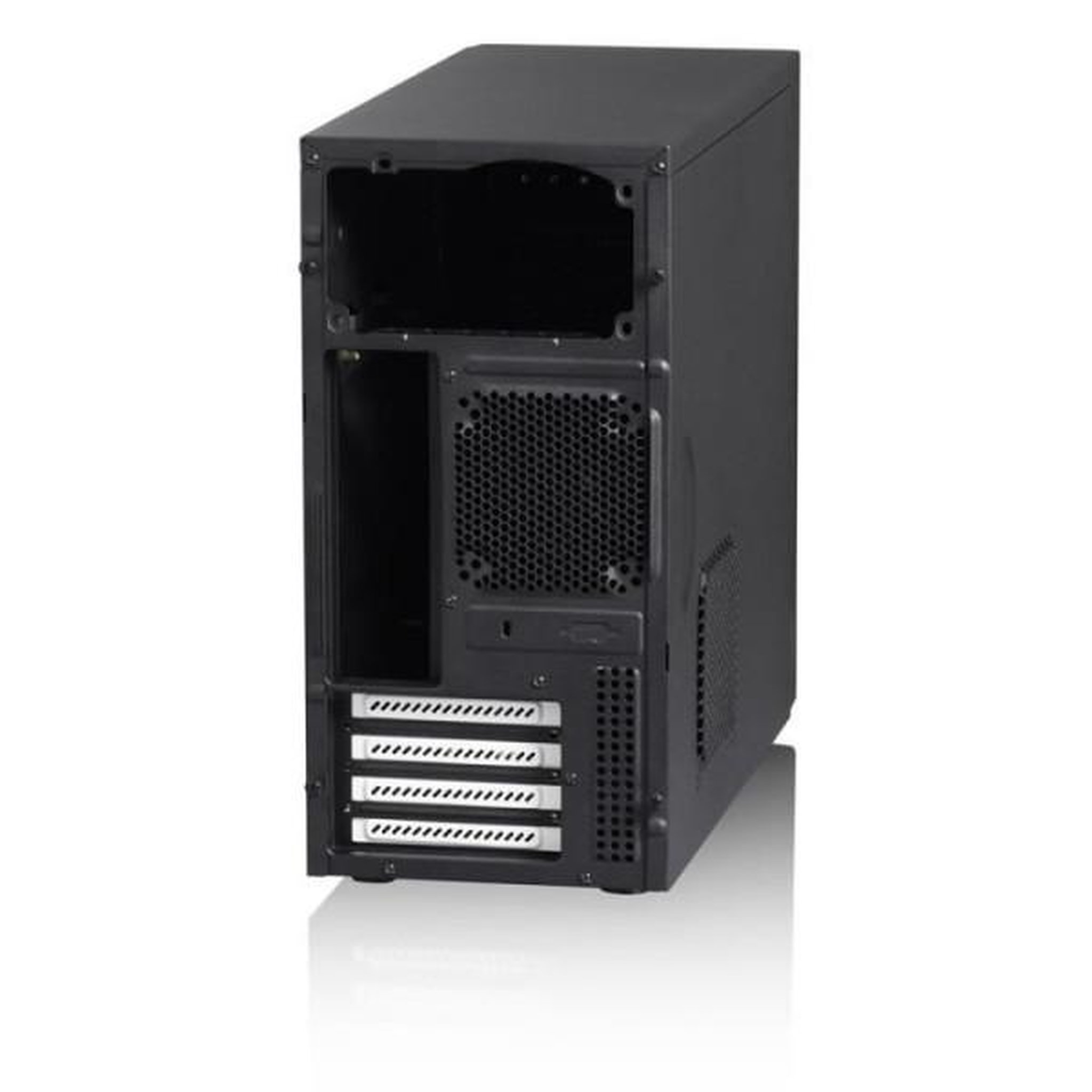 Voir la diapositive 3 : Fractal Design FRACTAL DESIGN BOITIER PC Core 1000 - Mini Tour - USB 3.0 - Noir - Format Micro ATX (FD-CA-CORE-1000-USB3-BL)