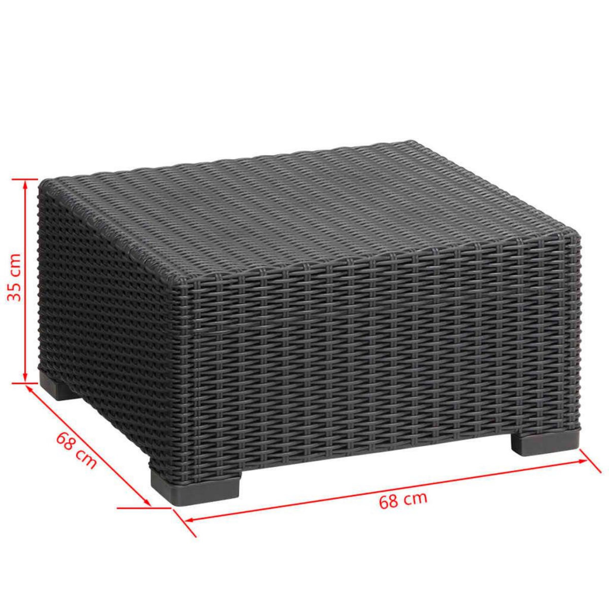 Keter Keter Table d'exterieur California Graphite 197421