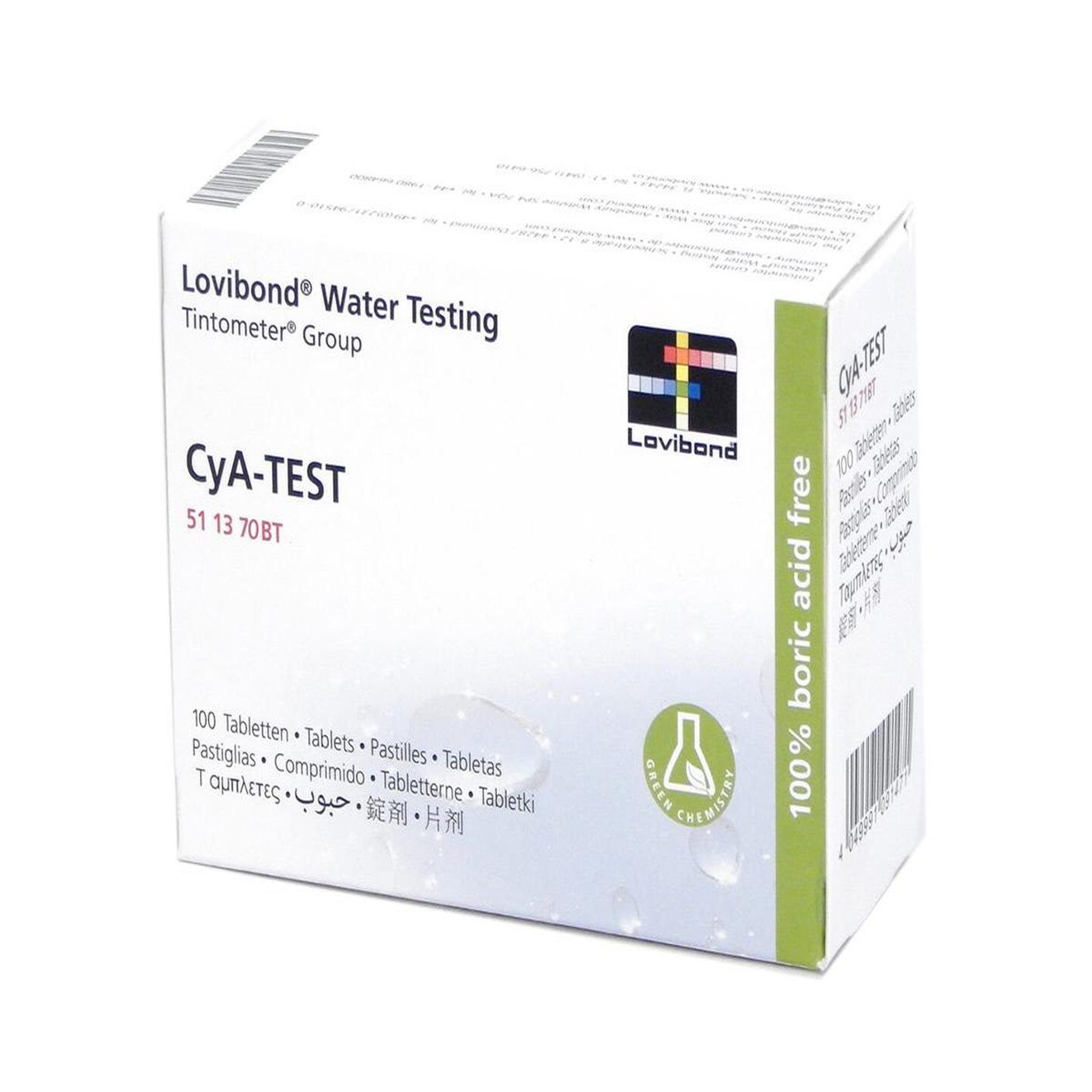 Lovibond Réactif acide isocyanurique (100 pastilles) testeur électronique Scuba - Lovibond