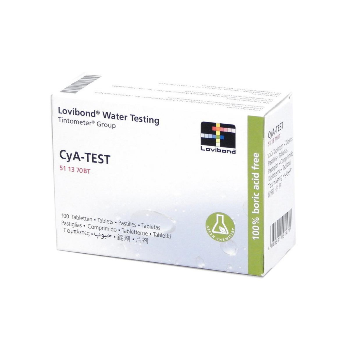 Lovibond Réactif acide isocyanurique (100 pastilles) testeur électronique Scuba - Lovibond