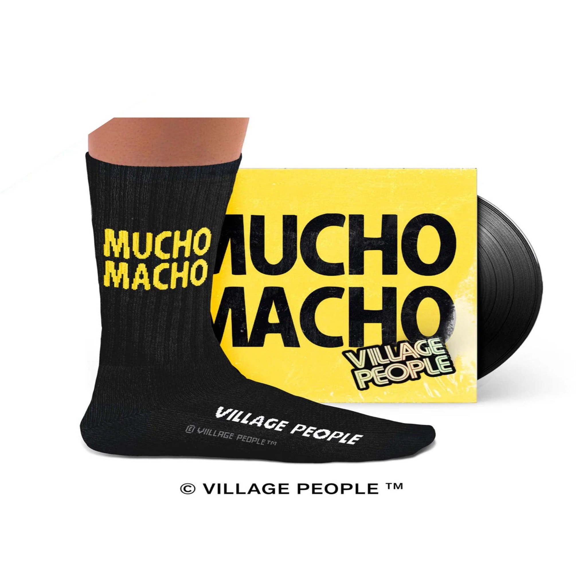 SOCK AFFAIRS Chaussettes sport village people, mucho macho. Coloris disponibles : Multicolore