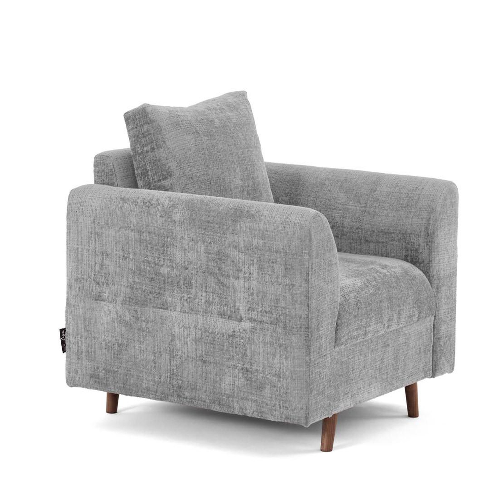 Voir la diapositive 3 : LISA DESIGN Rune - fauteuil en velours texturé