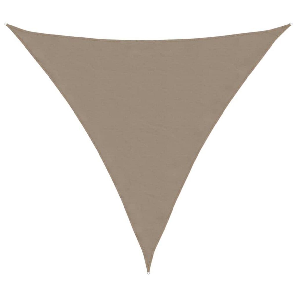 VIDAXL Voile de parasol tissu oxford triangulaire 5x5x5 m taupe