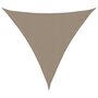 Voir la diapositive 2 : VIDAXL Voile de parasol tissu oxford triangulaire 5x5x5 m taupe