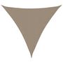 Voir la diapositive 2 : VIDAXL Voile de parasol tissu oxford triangulaire 5x5x5 m taupe