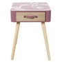 Voir la diapositive 5 : The Home Deco Factory Table de chevet 1 tiroir Madame Princesse