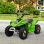 HOMCOM Quad électrique enfant - voiture électrique enfant - marche AV, AR - 6 V, V. max. 4,6 Km/h - vert