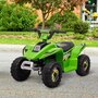 HOMCOM Quad électrique enfant - voiture électrique enfant - marche AV, AR - 6 V, V. max. 4,6 Km/h - vert