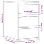 Voir la diapositive 6 : VIDAXL Commode d'angle vieux bois 40x41x58 cm bois d'ingenierie