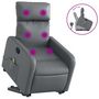 Voir la diapositive 2 : VIDAXL Fauteuil inclinable de massage Gris Similicuir