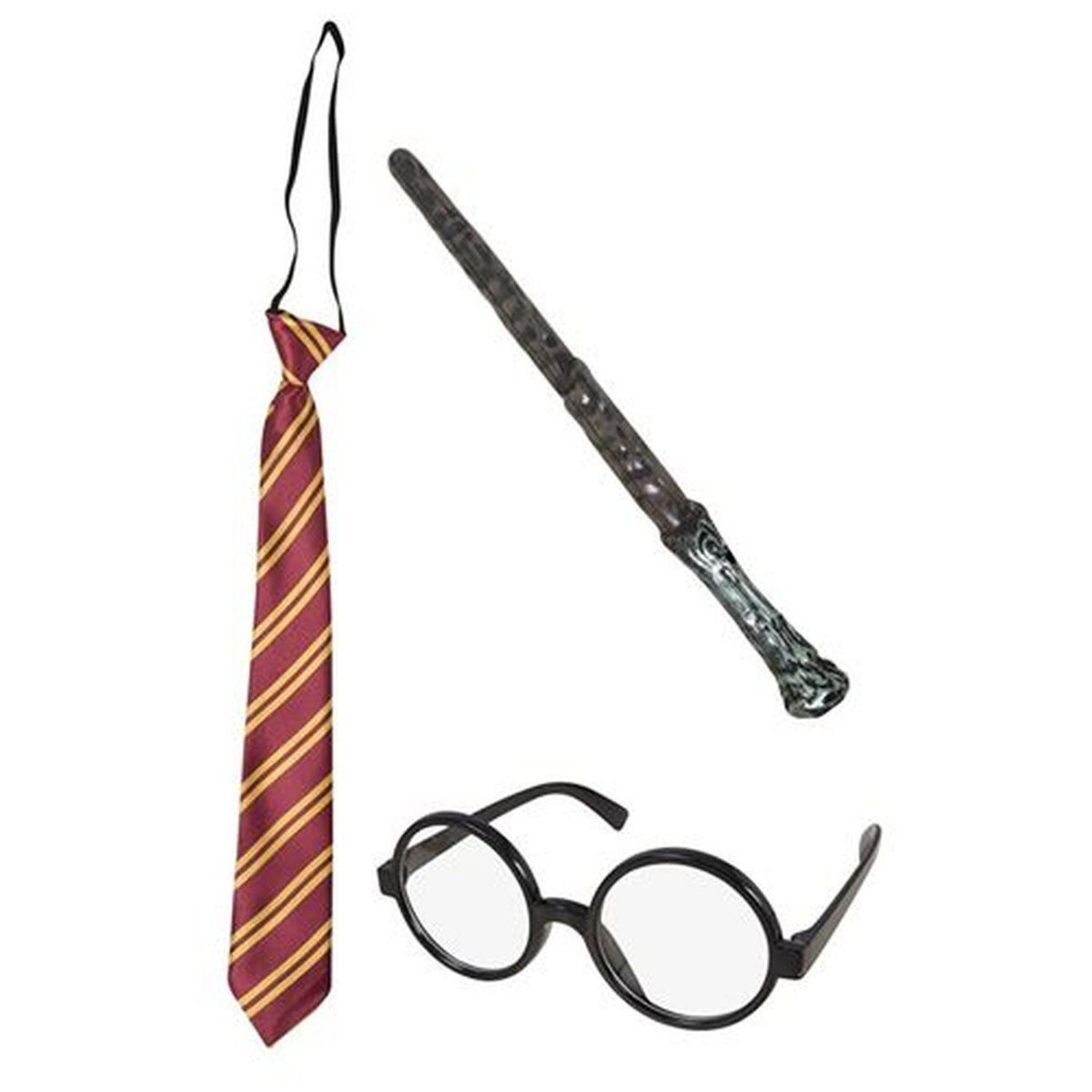 RUBIES Harry Potter - Pack lunettes - Baguette - Cravate pas cher 
