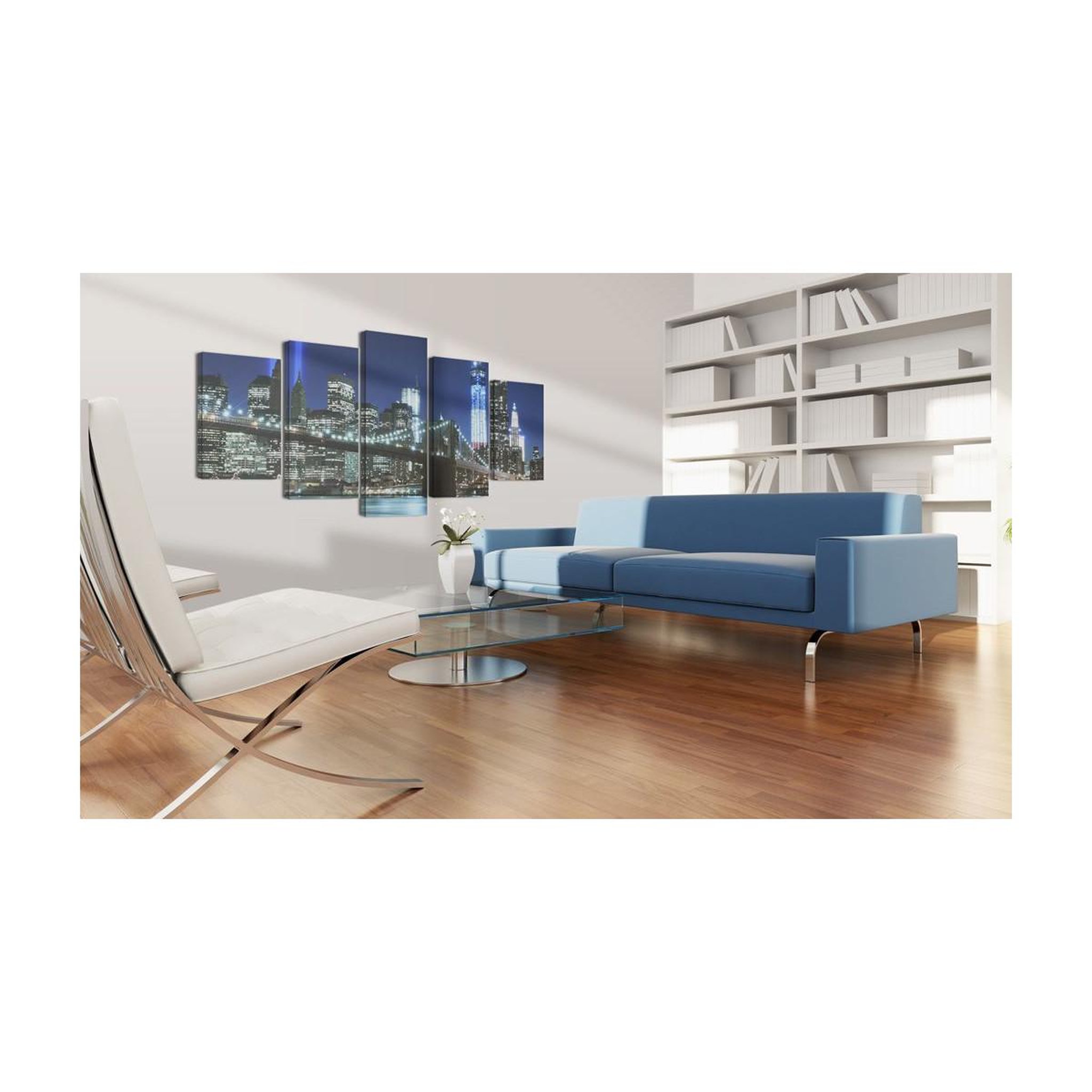 Voir la diapositive 2 : Paris Prix Tableau Imprimé  Bleu NYC
