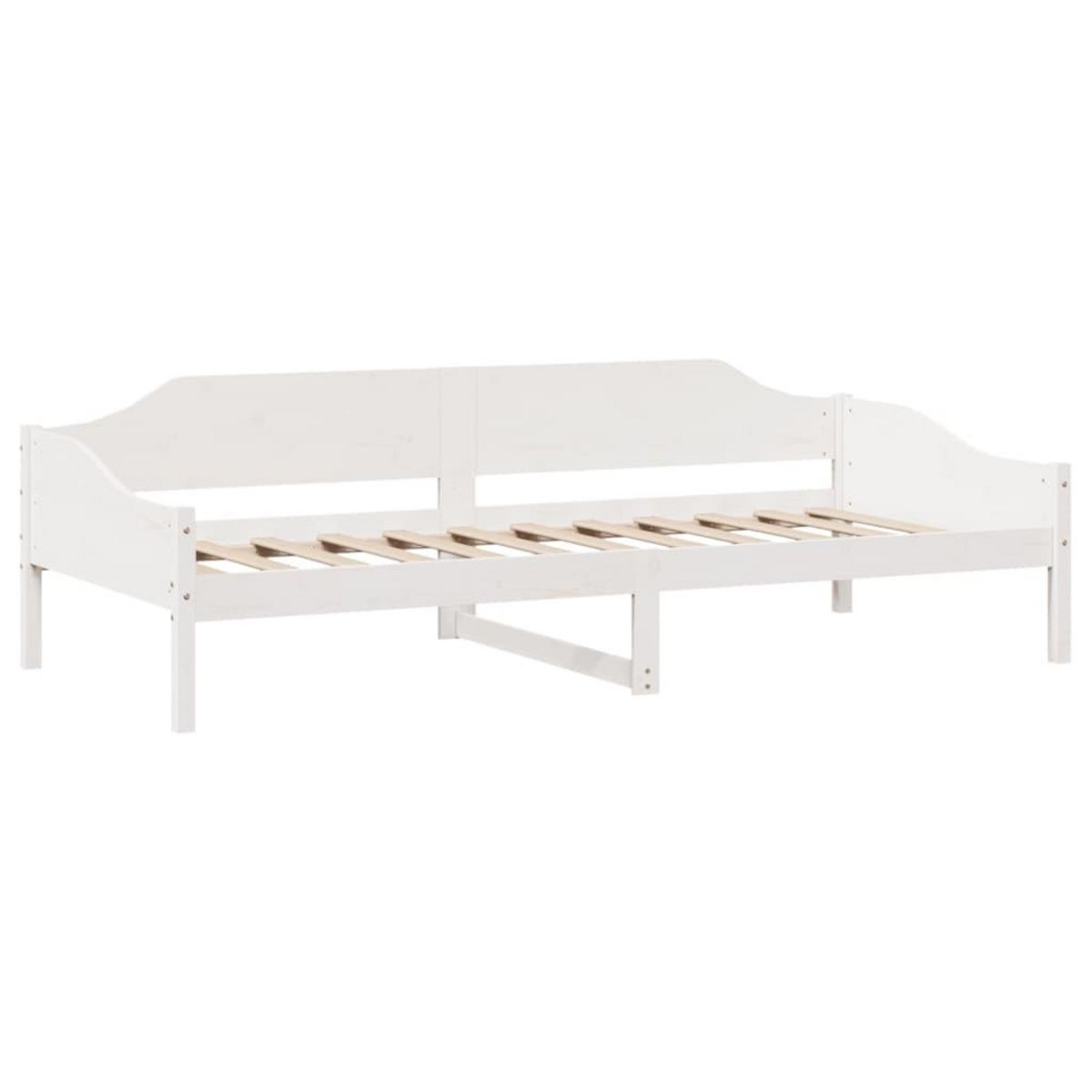 VIDAXL Cadre de lit sans matelas blanc 90x190 cm bois de pin massif
