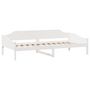 Voir la diapositive 4 : VIDAXL Cadre de lit sans matelas blanc 90x190 cm bois de pin massif