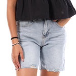 MONDAY PREMIUM Bermuda en Jean  Femme Monday Premium Bermuda Coupe. Coloris disponibles : Bleu