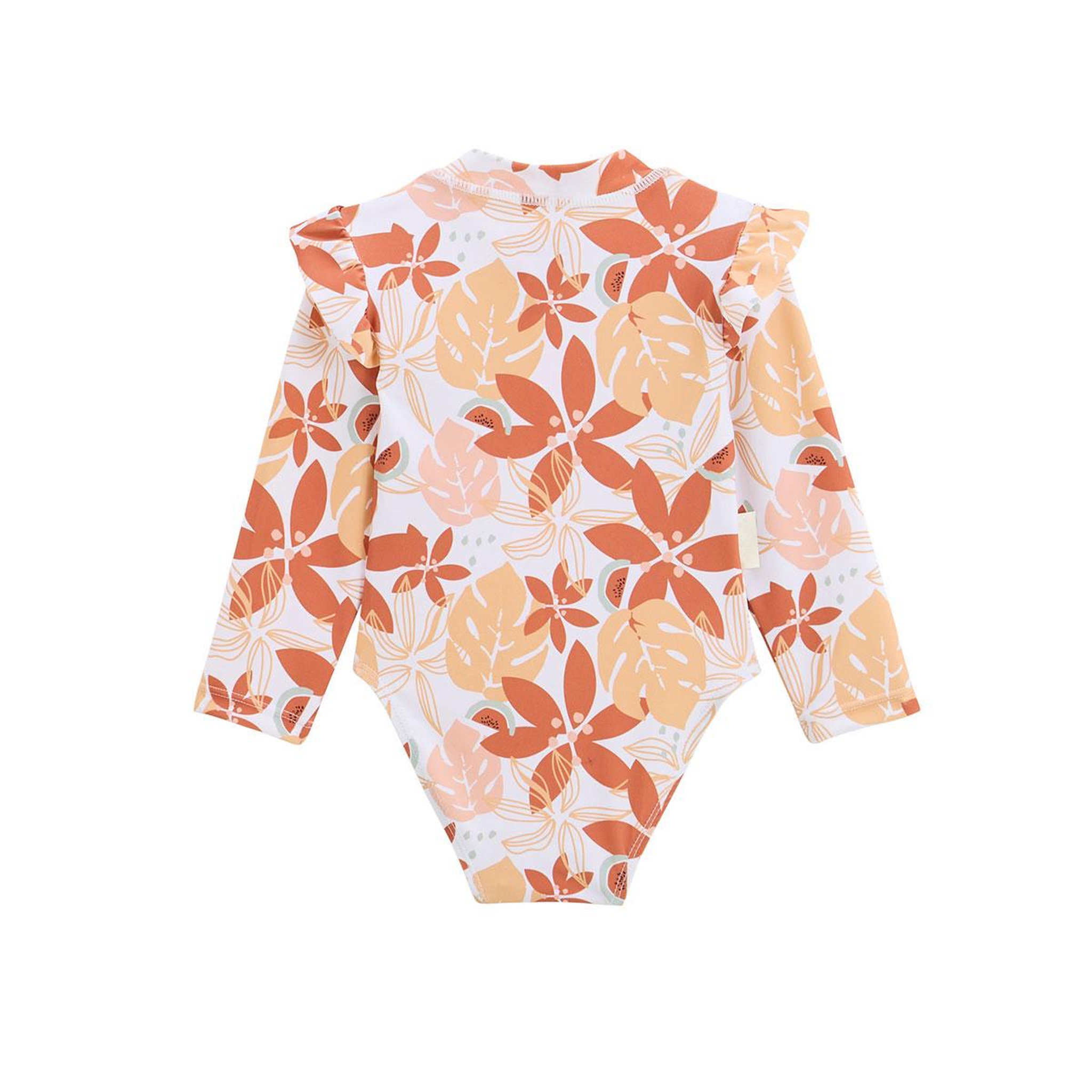 Voir la diapositive 2 : Petit Béguin Maillot de bain 1 pièce bébé manches longues Cassis