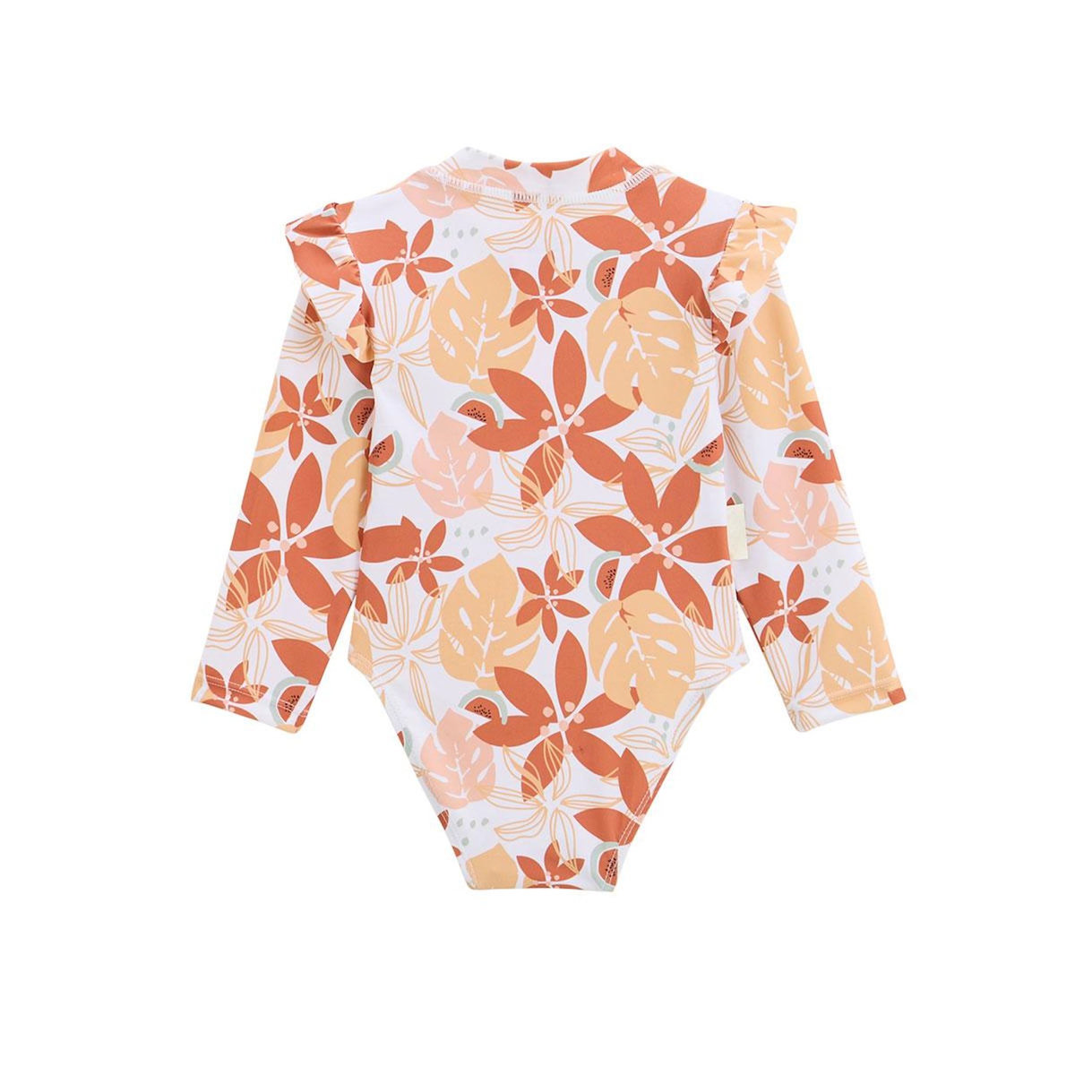 Petit Béguin Maillot de bain 1 pièce bébé manches longues Cassis