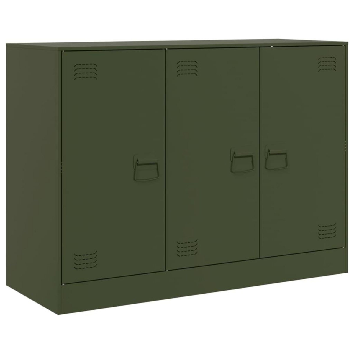 VIDAXL Buffet vert olive 99x39x73 cm acier