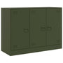 Voir la diapositive 2 : VIDAXL Buffet vert olive 99x39x73 cm acier