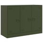 Voir la diapositive 2 : VIDAXL Buffet vert olive 99x39x73 cm acier