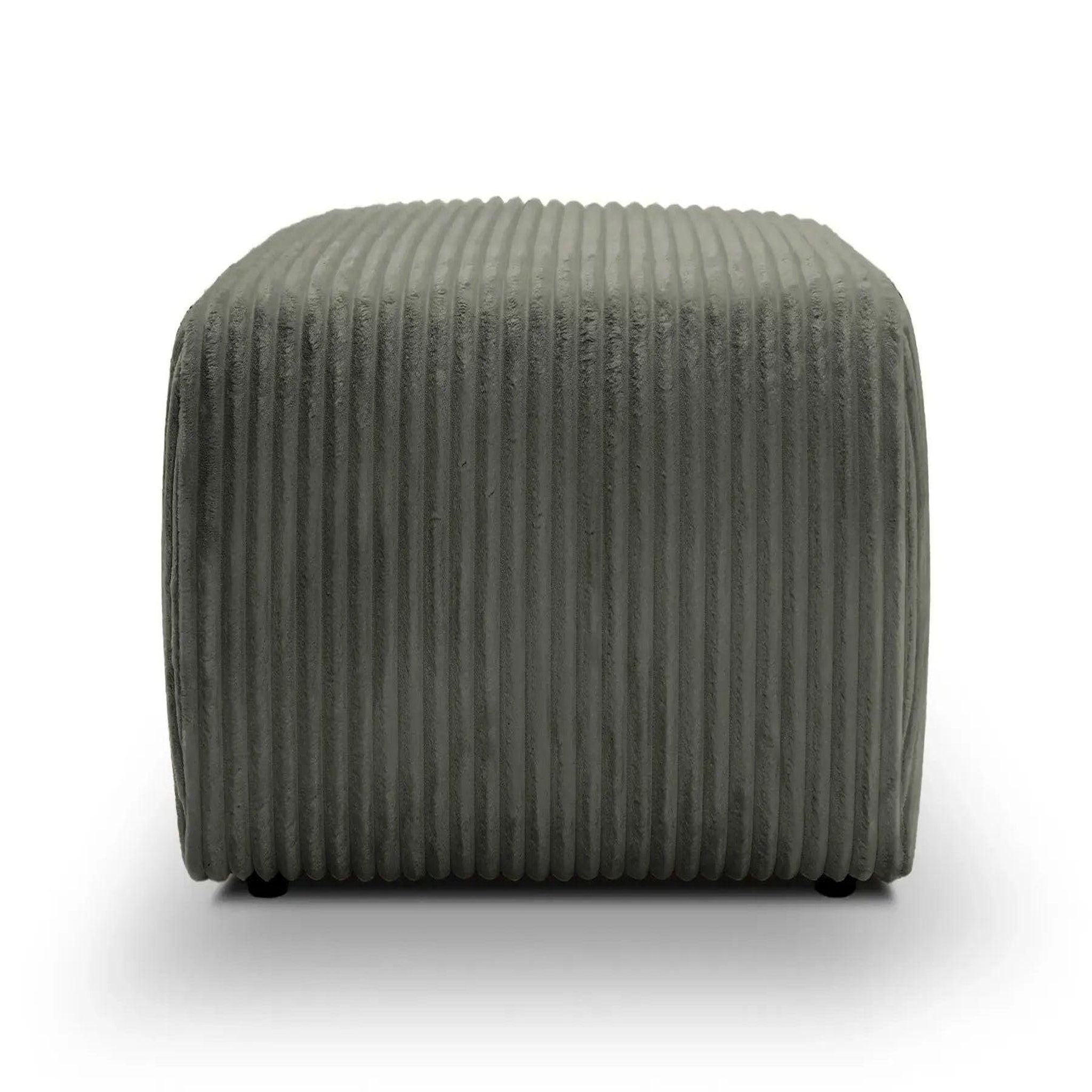 Voir la diapositive 1 : CASANOVA PARIS Elio - pouf velours côtelé