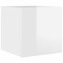 Voir la diapositive 2 : VIDAXL Meuble TV mural Blanc brillant 30,5x30x30 cm