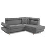 Voir la diapositive 1 : BEST MOBILIER Linea - canapé d'angle droit convertible - 5 places - avec têtières