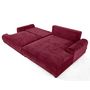 Voir la diapositive 2 : LISA DESIGN Nelly - canapé d'angle droit 4 places convertible avec coffre en velours texturé