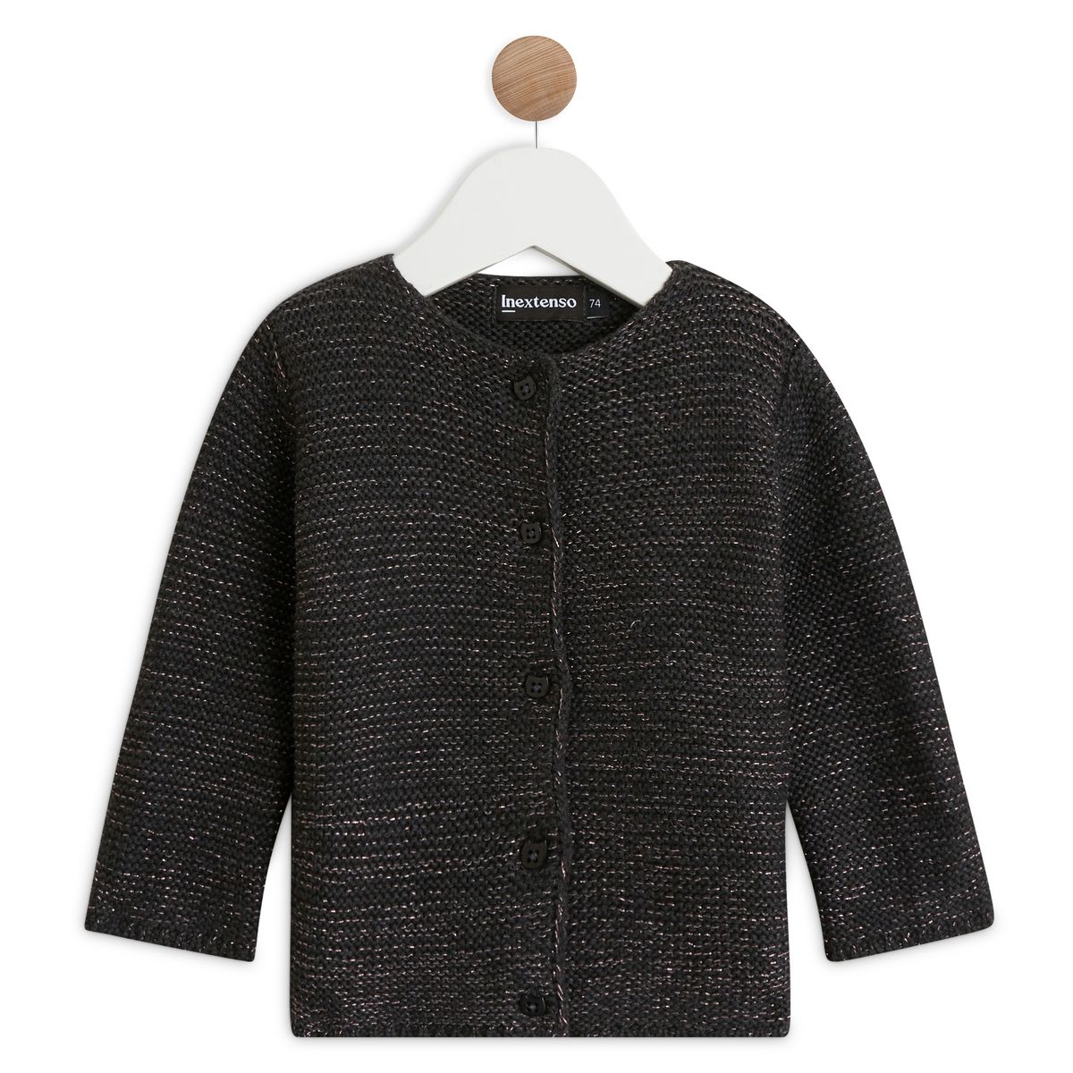 INEXTENSO Gilet mousse effet paillettes bébé fille