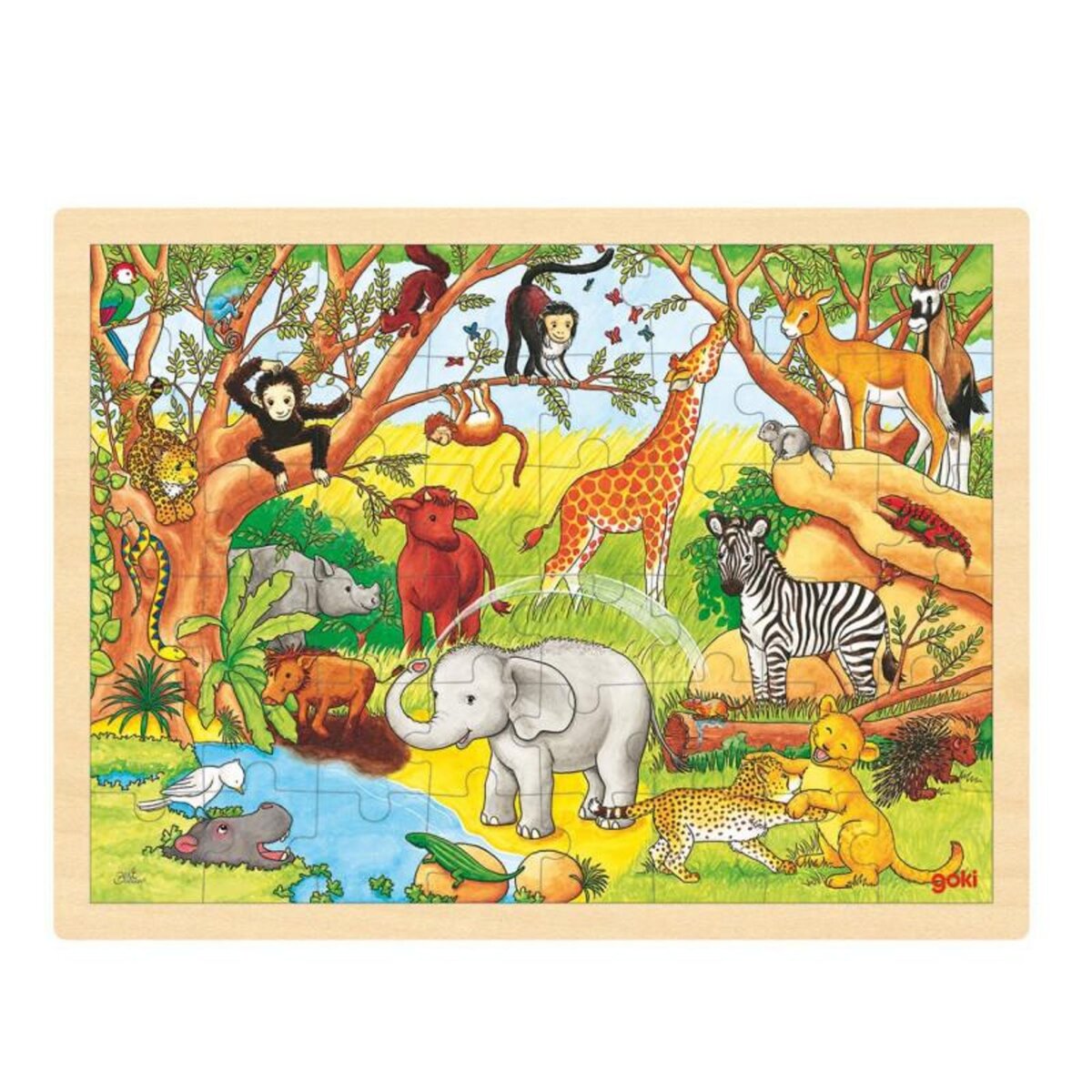 Goki GOKI Puzzle de la Savane Afriquaine