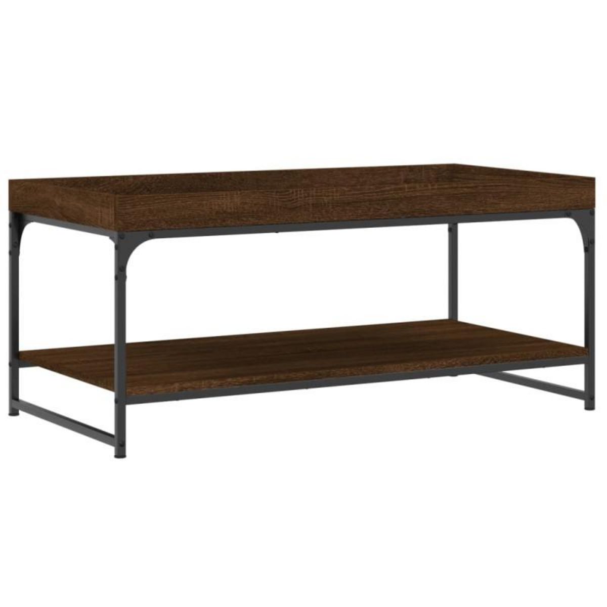 VIDAXL Table basse chêne marron 100x49x45 cm bois d ingénierie
