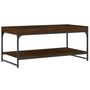 Voir la diapositive 2 : VIDAXL Table basse chêne marron 100x49x45 cm bois d ingénierie