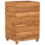 Voir la diapositive 2 : VIDAXL Lit sureleve 50x40x72 cm bois de teck recycle et acier